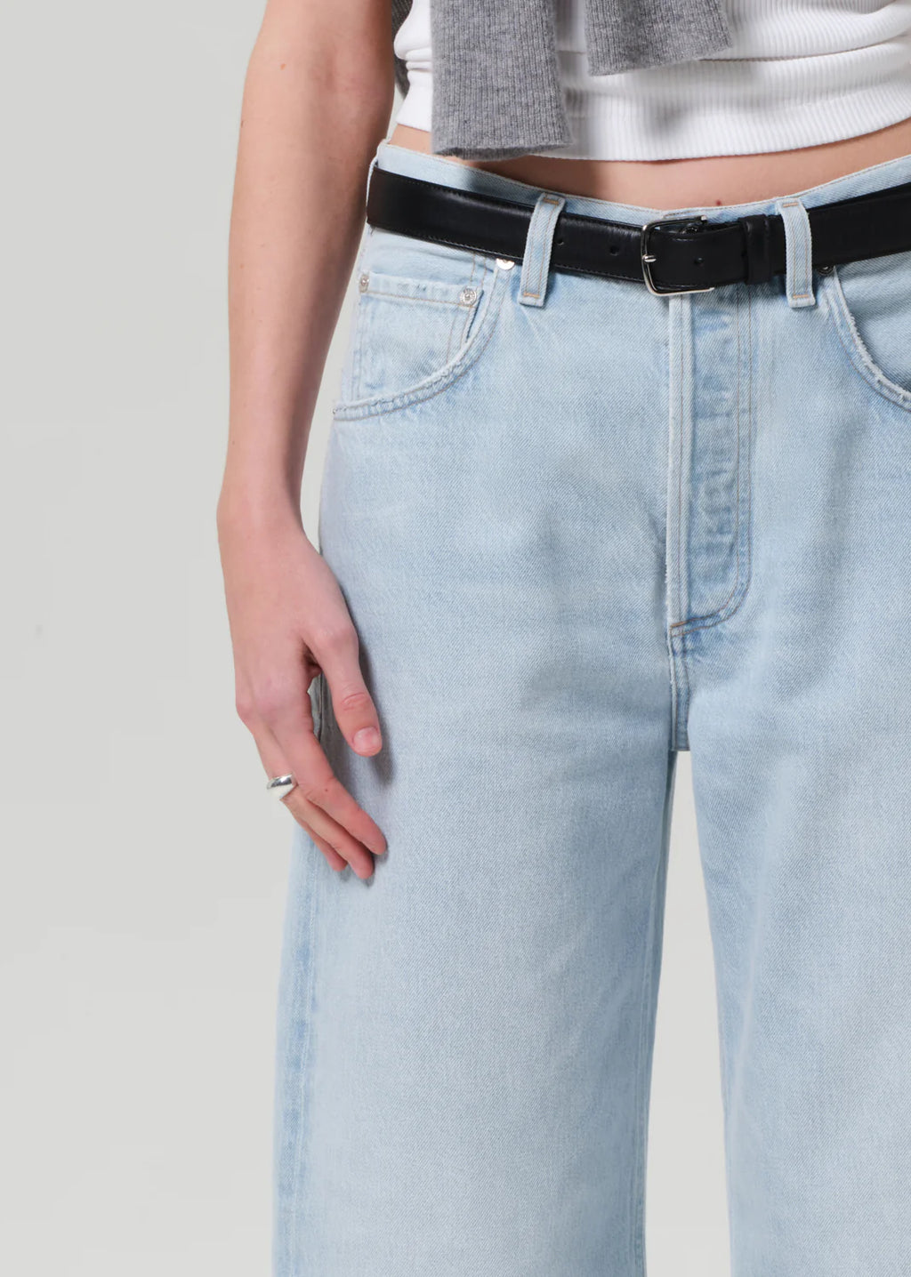 Ayla Raw Hem Crop