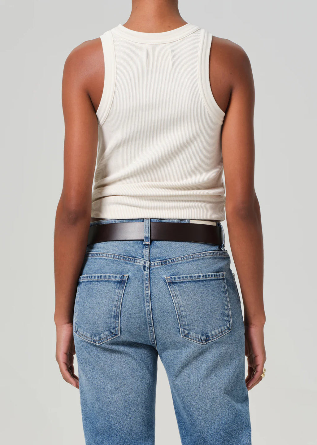 Isabel Rib Tank In Dune
