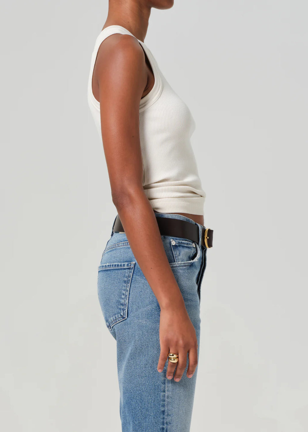Isabel Rib Tank In Dune